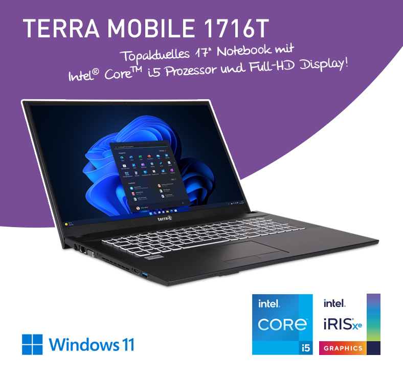 TERRA MOBILE 1716T i5-1135G7 W11P 